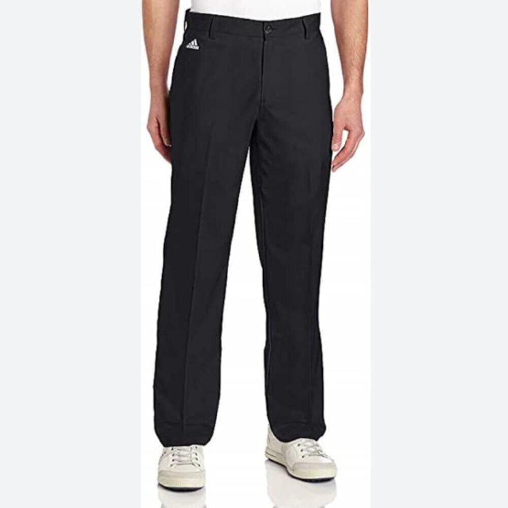 Adidas Men's Black Climalite Golf Tech 3 Stripe Pant Size 36x30
